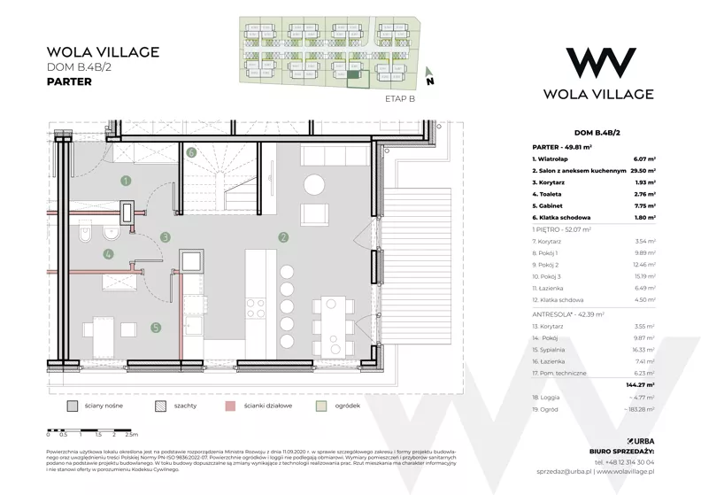 Dom 101,88 m², oferta nr B.4B/2, Wola Village, Kraków, Zwierzyniec, Wola Justowska, ul. Podłużna