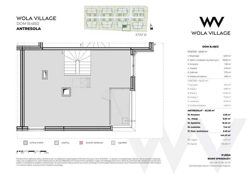 Dom 101,88 m², oferta nr B.4B/2, Wola Village, Kraków, Zwierzyniec, Wola Justowska, ul. Podłużna