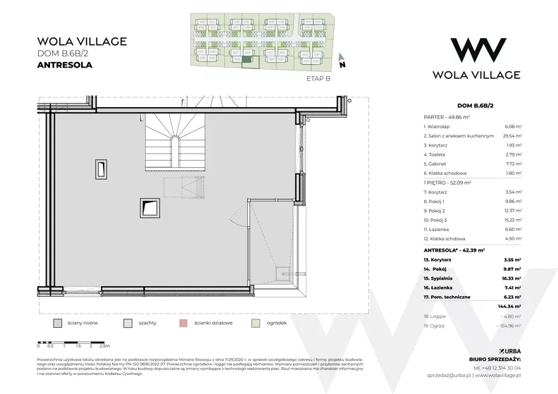 Dom 101,95 m², oferta nr B.6B/2, Wola Village, Kraków, Zwierzyniec, Wola Justowska, ul. Podłużna