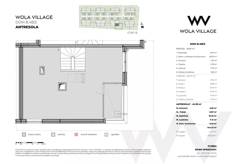 Dom 144,27 m², oferta nr B.4B/2, Wola Village, Kraków, Zwierzyniec, Wola Justowska, ul. Podłużna