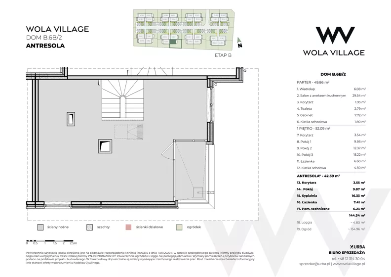 Dom 144,34 m², oferta nr B.6B/2, Wola Village, Kraków, Zwierzyniec, Wola Justowska, ul. Podłużna