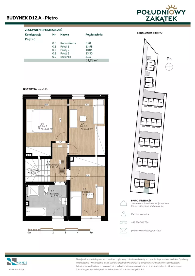Dom 105,63 m², oferta nr D12.A, Południowy Zakątek, Mysłowice, ul. Białobrzeska