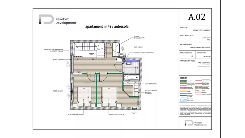 1 pokój, mieszkanie 83,81 m², piętro 3, oferta nr 49, CASA BAIA, Hel, ul. Stefana Żeromskiego 3
