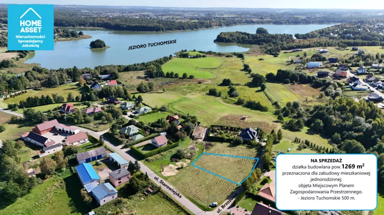 Działka 1 269,00 m², oferta nr , HS179174, Warzno, Brzozowa