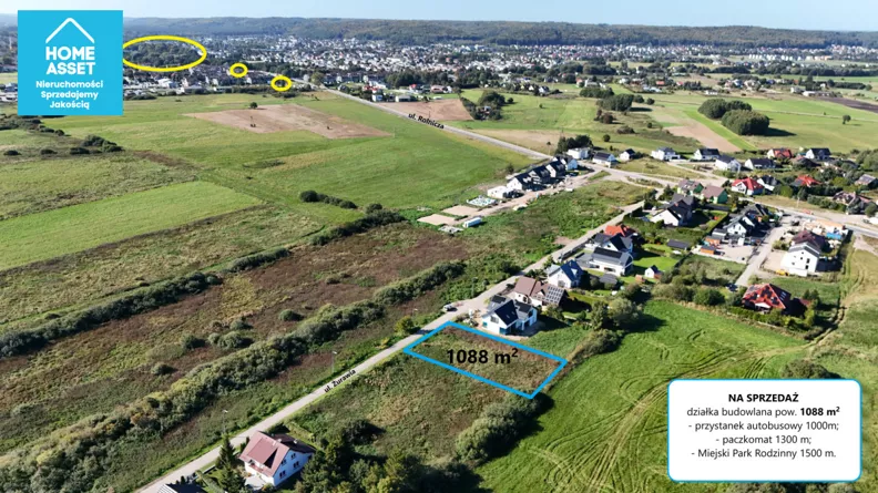 Działka 1 088,00 m², oferta nr , HS587665, Reda, Żurawia