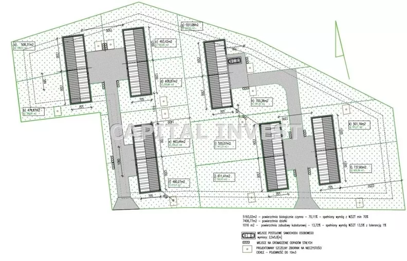 Działka 9 756,00 m², oferta nr , CPI-GS-1540-4, Kraków, Mistrzejowice, Nowa Huta