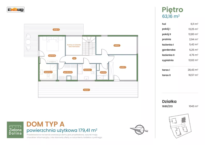 Dom 179,41 m², oferta nr 1680/213, Mników Zielona Dolina - Etap IV, Mników