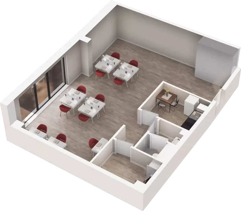 Lokal użytkowy 83,75 m², oferta nr I.B.01, Krakowska 35 - lokale użytkowe, Wrocław, Przedmieście Oławskie, Krzyki, ul. Krakowska