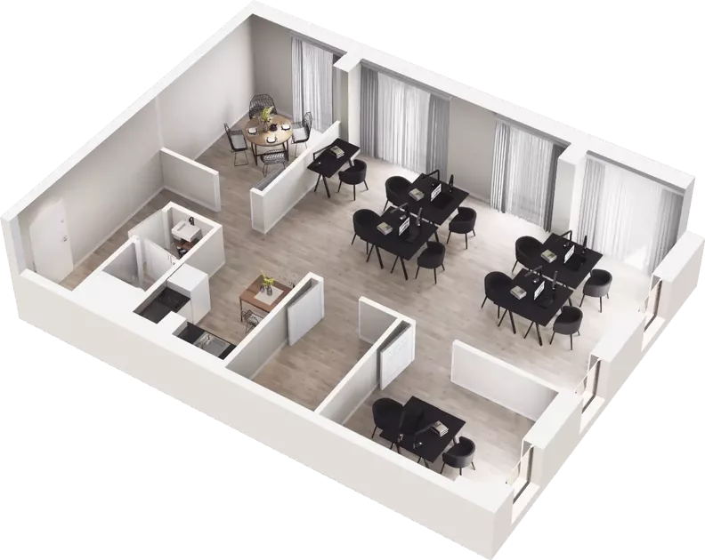 Lokal użytkowy 86,62 m², oferta nr III.B.04, Krakowska 35 - lokale użytkowe, Wrocław, Przedmieście Oławskie, Krzyki, ul. Krakowska