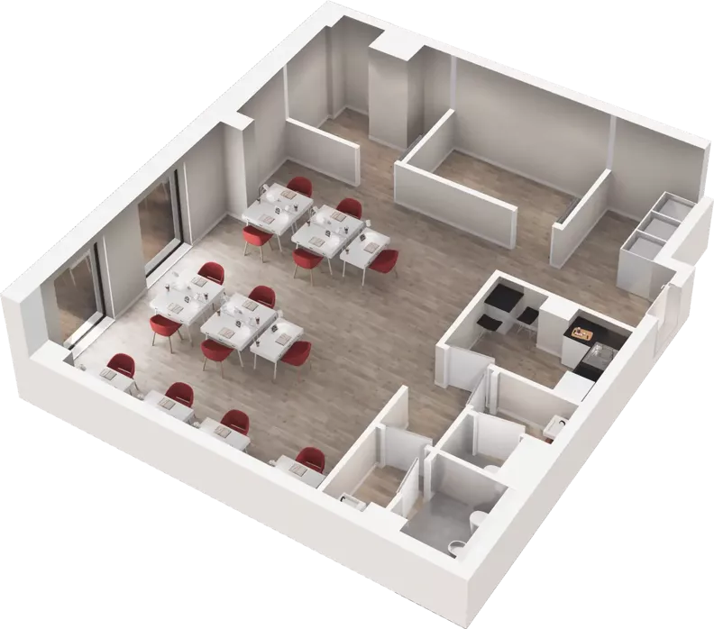 Lokal użytkowy 100,73 m², oferta nr V.B.01, Krakowska 35 - lokale użytkowe, Wrocław, Przedmieście Oławskie, Krzyki, ul. Krakowska