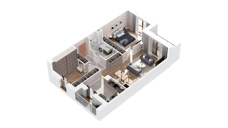 1 pokój, mieszkanie 70,59 m², piętro 3, oferta nr 2.03.C10, Ogrody Andersa IV, Gliwice, Wojska Polskiego, ul. J. Sowińskiego