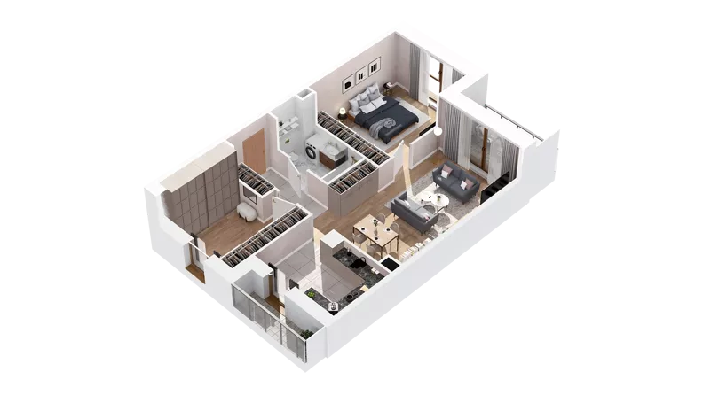 1 pokój, mieszkanie 70,59 m², piętro 4, oferta nr 2.04.C13, Ogrody Andersa IV, Gliwice, Wojska Polskiego, ul. J. Sowińskiego