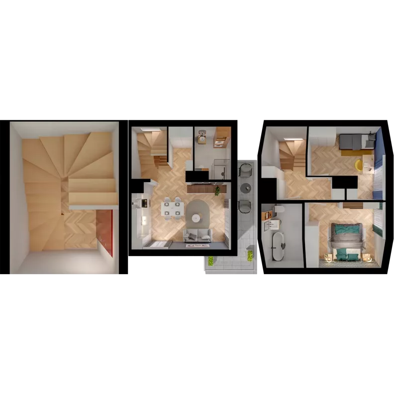 1 pokój, mieszkanie 26,27 m², parter, oferta nr 21.4, ATAL Jasieny II, Gdańsk, Jasień, ul. Stężycka