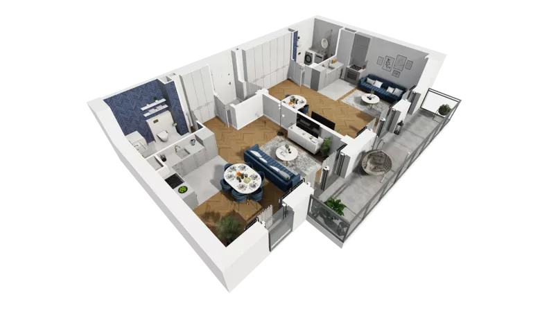 2 pokoje, mieszkanie 73,39 m², piętro 1, oferta nr A1.1.11, ATAL Grabiszyn, Wrocław, Gajowice, Fabryczna, ul. Grochowa
