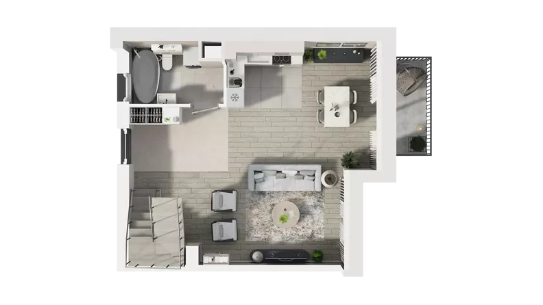 2 pokoje, mieszkanie 74,20 m², piętro 1, oferta nr 16D.2, Przystań Sobieszewo, Gdańsk, Wyspa Sobieszewska, ul. Narcyzowa