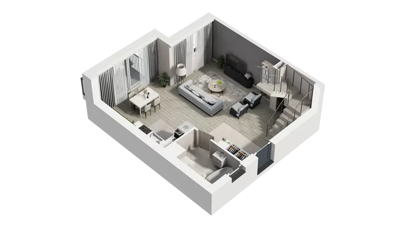 2 pokoje, mieszkanie 74,20 m², piętro 1, oferta nr 16D.2, Przystań Sobieszewo, Gdańsk, Wyspa Sobieszewska, ul. Narcyzowa