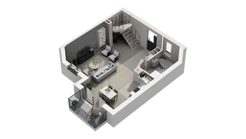 2 pokoje, mieszkanie 74,20 m², piętro 1, oferta nr 16D.2, Przystań Sobieszewo, Gdańsk, Wyspa Sobieszewska, ul. Narcyzowa