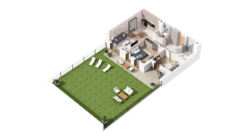 3 pokoje, mieszkanie 73,94 m², parter, oferta nr 2.00.D04, Ogrody Andersa IV, Gliwice, Wojska Polskiego, ul. J. Sowińskiego