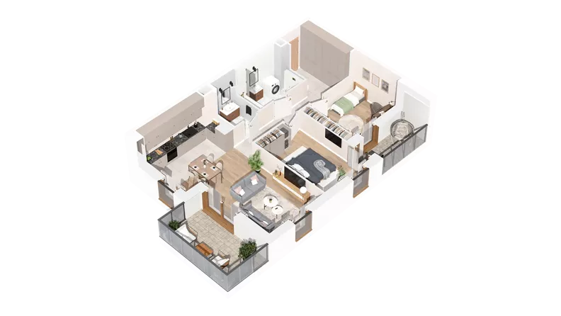 3 pokoje, mieszkanie 71,67 m², piętro 2, oferta nr 2.02.E23, Ogrody Andersa IV, Gliwice, Wojska Polskiego, ul. J. Sowińskiego