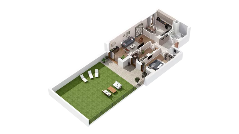 3 pokoje, mieszkanie 75,80 m², parter, oferta nr 3.00.A01, Ogrody Andersa IV, Gliwice, Wojska Polskiego, ul. J. Sowińskiego