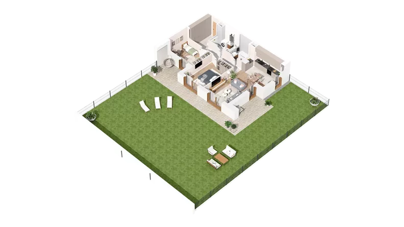 3 pokoje, mieszkanie 70,65 m², parter, oferta nr 3.00.A04, Ogrody Andersa IV, Gliwice, Wojska Polskiego, ul. J. Sowińskiego