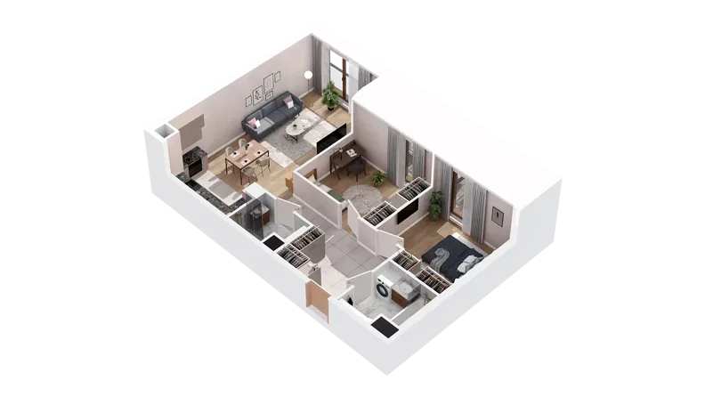 3 pokoje, mieszkanie 69,10 m², piętro 1, oferta nr 3.01.A10, Ogrody Andersa IV, Gliwice, Wojska Polskiego, ul. J. Sowińskiego