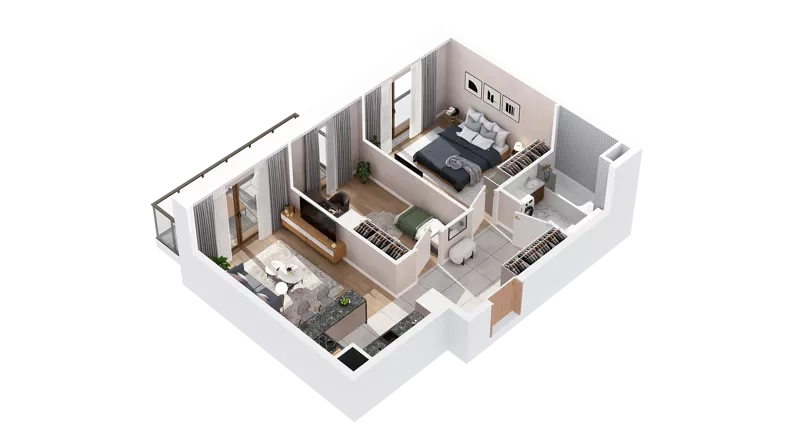 3 pokoje, mieszkanie 53,05 m², piętro 2, oferta nr 3.02.C10, Ogrody Andersa IV, Gliwice, Wojska Polskiego, ul. J. Sowińskiego