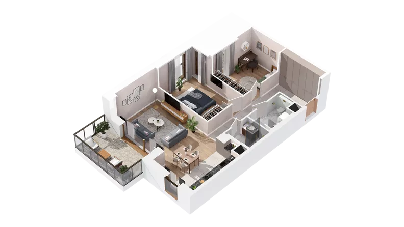 3 pokoje, mieszkanie 72,79 m², piętro 3, oferta nr 3.03.A27, Ogrody Andersa IV, Gliwice, Wojska Polskiego, ul. J. Sowińskiego