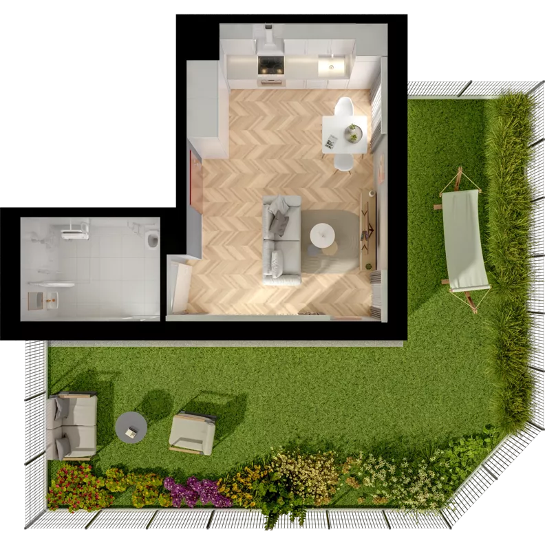 3 pokoje, mieszkanie 63,49 m², parter, oferta nr 29.3, ATAL Jasieny II, Gdańsk, Jasień, ul. Stężycka