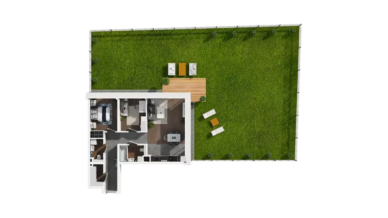 3 pokoje, mieszkanie 65,95 m², parter, oferta nr B10-K1-0-4, ATAL Strachowicka II, Wrocław, Żerniki, Fabryczna, ul. Strachowicka