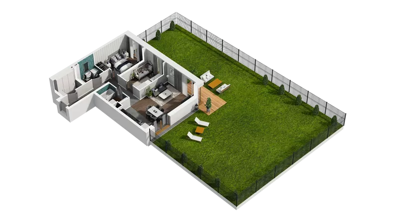 3 pokoje, mieszkanie 65,95 m², parter, oferta nr B10-K1-0-4, ATAL Strachowicka II, Wrocław, Żerniki, Fabryczna, ul. Strachowicka