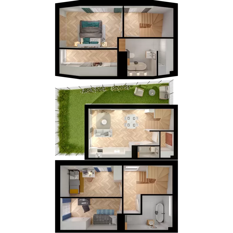 4 pokoje, mieszkanie 87,98 m², parter, oferta nr 23.1, ATAL Jasieny II, Gdańsk, Jasień, ul. Stężycka