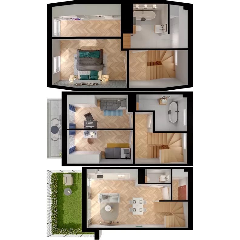 4 pokoje, mieszkanie 88,19 m², parter, oferta nr 23.2, ATAL Jasieny II, Gdańsk, Jasień, ul. Stężycka