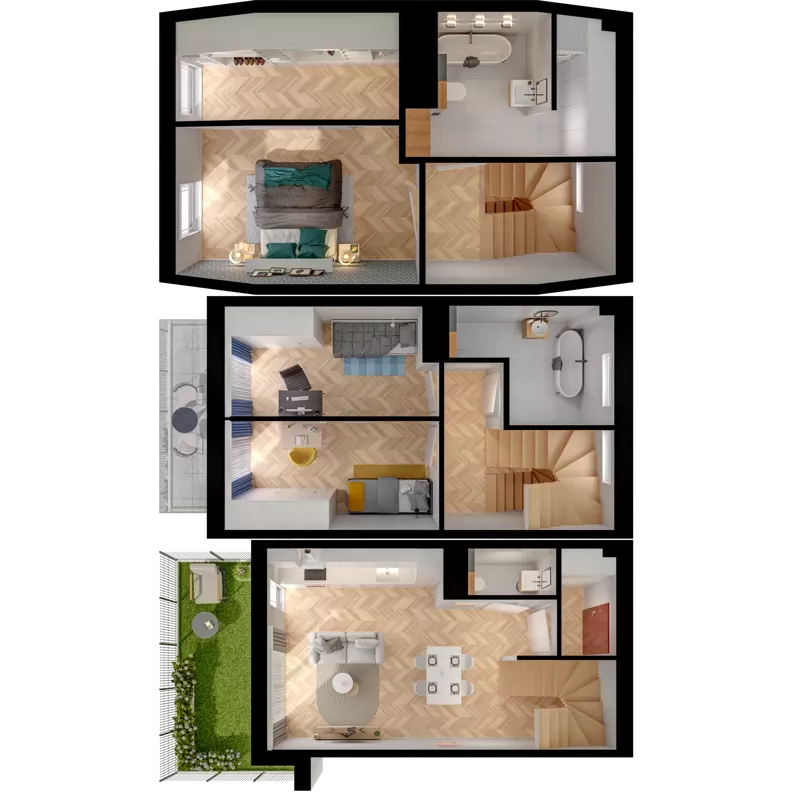 4 pokoje, mieszkanie 88,19 m², parter, oferta nr 25.2, ATAL Jasieny II, Gdańsk, Jasień, ul. Stężycka
