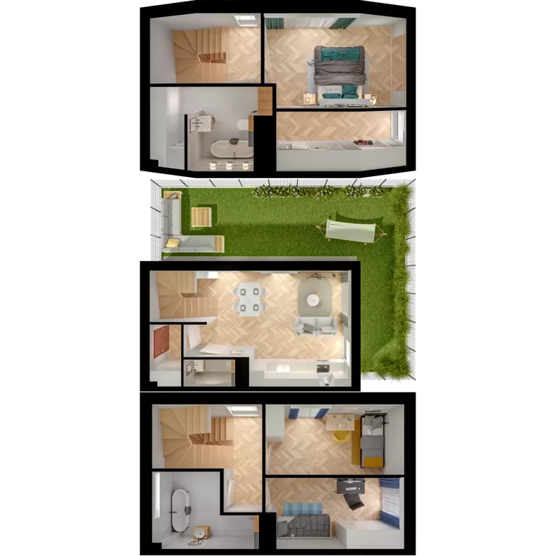 4 pokoje, mieszkanie 87,98 m², parter, oferta nr 26.1, ATAL Jasieny II, Gdańsk, Jasień, ul. Stężycka