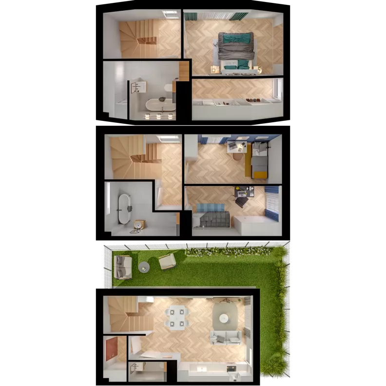4 pokoje, mieszkanie 87,98 m², parter, oferta nr 28.1, ATAL Jasieny II, Gdańsk, Jasień, ul. Stężycka