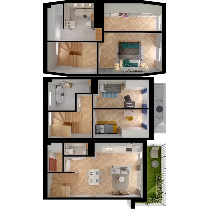 4 pokoje, mieszkanie 88,19 m², parter, oferta nr 29.2, ATAL Jasieny II, Gdańsk, Jasień, ul. Stężycka