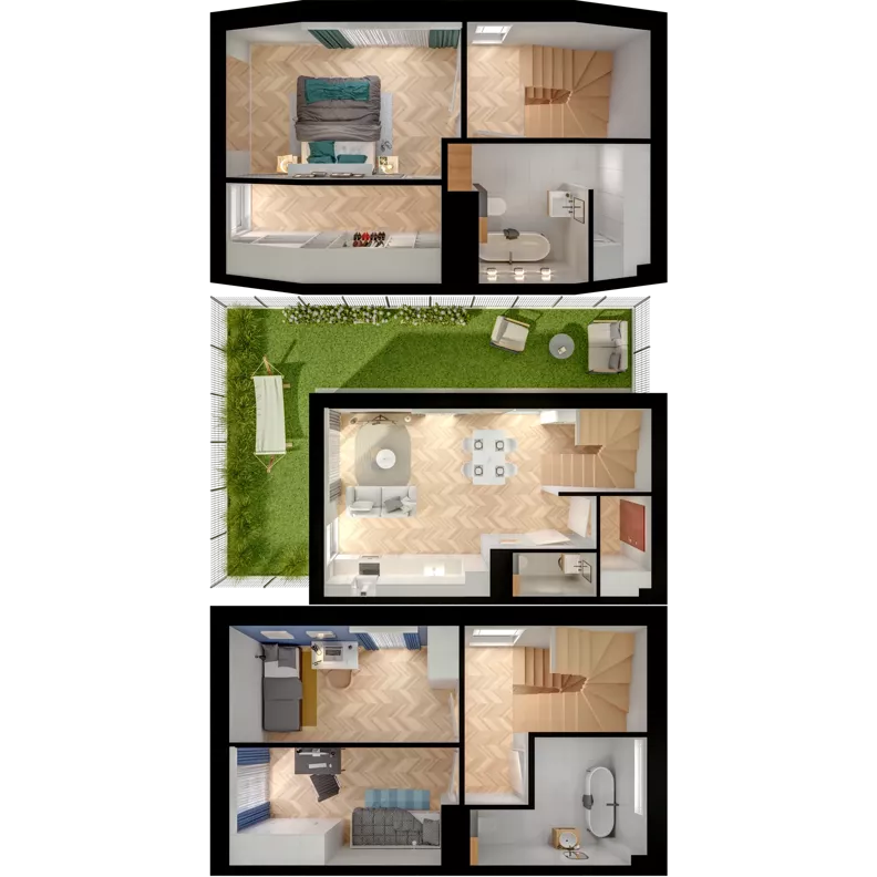 4 pokoje, mieszkanie 87,98 m², parter, oferta nr 30.1, ATAL Jasieny II, Gdańsk, Jasień, ul. Stężycka