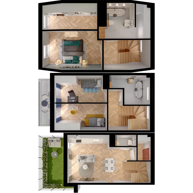 4 pokoje, mieszkanie 88,19 m², parter, oferta nr 30.2, ATAL Jasieny II, Gdańsk, Jasień, ul. Stężycka
