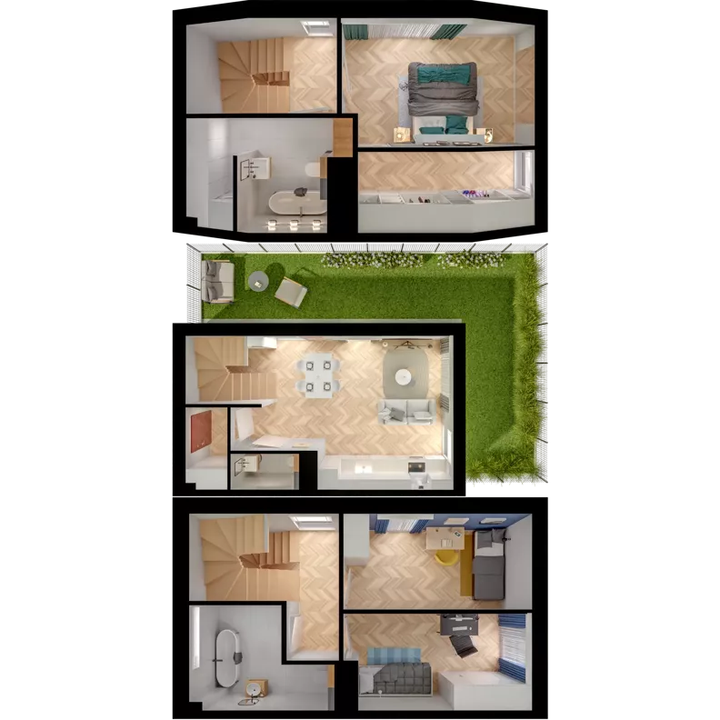 4 pokoje, mieszkanie 87,98 m², parter, oferta nr 31.1, ATAL Jasieny II, Gdańsk, Jasień, ul. Stężycka
