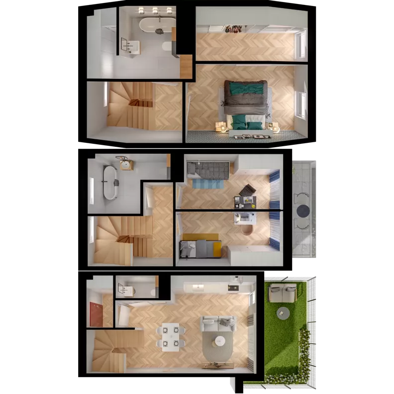 4 pokoje, mieszkanie 88,19 m², parter, oferta nr 31.2, ATAL Jasieny II, Gdańsk, Jasień, ul. Stężycka
