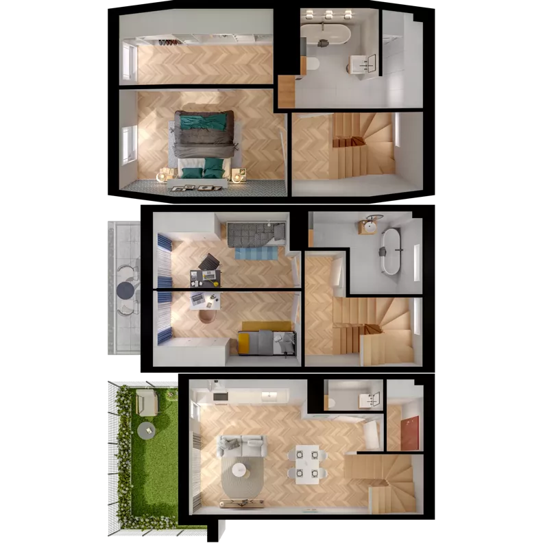 4 pokoje, mieszkanie 88,19 m², parter, oferta nr 32.2, ATAL Jasieny II, Gdańsk, Jasień, ul. Stężycka