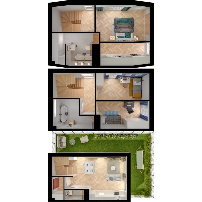 4 pokoje, mieszkanie 87,98 m², parter, oferta nr 33.1, ATAL Jasieny II, Gdańsk, Jasień, ul. Stężycka
