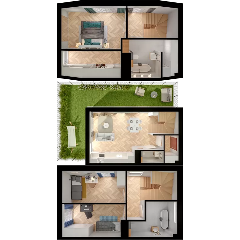 4 pokoje, mieszkanie 87,98 m², parter, oferta nr 34.1, ATAL Jasieny II, Gdańsk, Jasień, ul. Stężycka