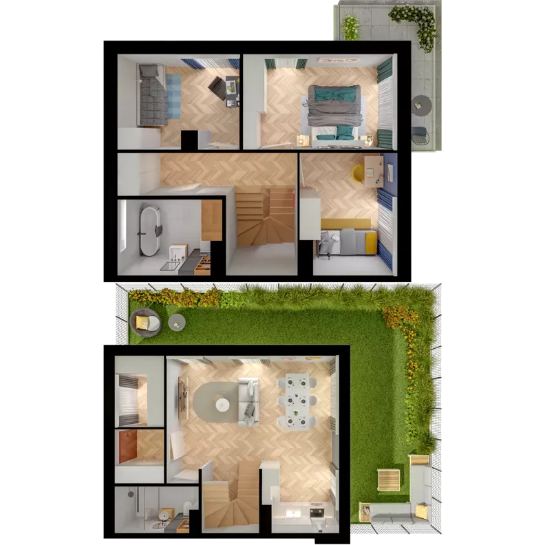 Dom 85,38 m², oferta nr 13.1, ATAL Jasieny II - domy, Gdańsk, Jasień, ul. Stężycka