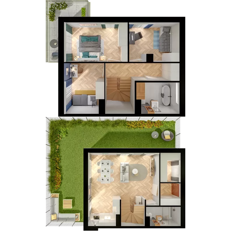 Dom 85,38 m², oferta nr 14.1, ATAL Jasieny II - domy, Gdańsk, Jasień, ul. Stężycka