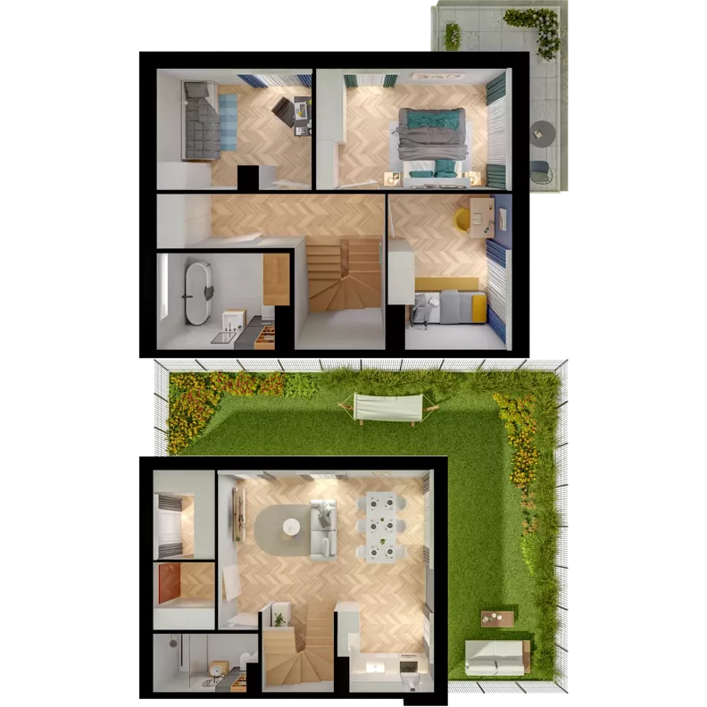 Dom 85,38 m², oferta nr 15.1, ATAL Jasieny II - domy, Gdańsk, Jasień, ul. Stężycka