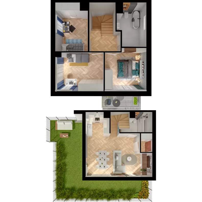 Dom 84,46 m², oferta nr 18.2, ATAL Jasieny II - domy, Gdańsk, Jasień, ul. Stężycka