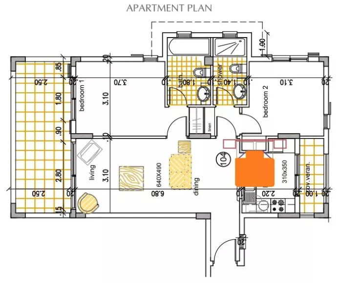 3 pokoje, apartament 92,80 m², piętro 1, oferta nr 104, Mandria Gardens, Mandria