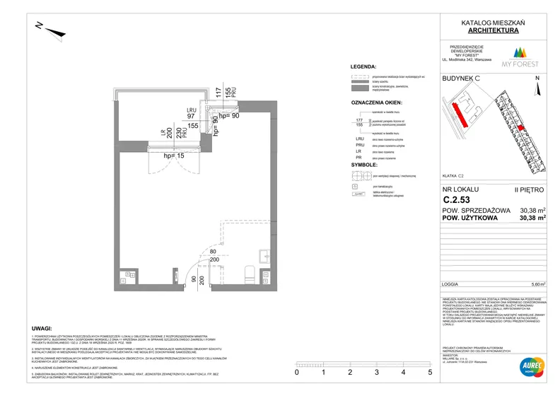 Lokal użytkowy 30,38 m², oferta nr C.2.53, My Forest - lokale użytkowe, Warszawa, Białołęka, ul. Modlińska 342